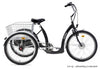 Tricycle E luxe 24 pouces-vélo noir noir